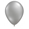 Metallic Pearl 28cm Balloons Silver Image